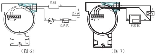 液氧流量计三线制脉冲输出接线图