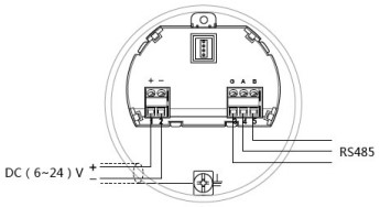 非接触式雷达液位计24V RS485/Modbus接线图